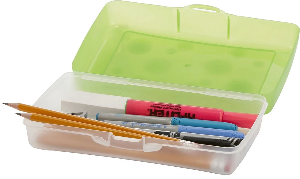 Boîte à crayons Storex en plastique