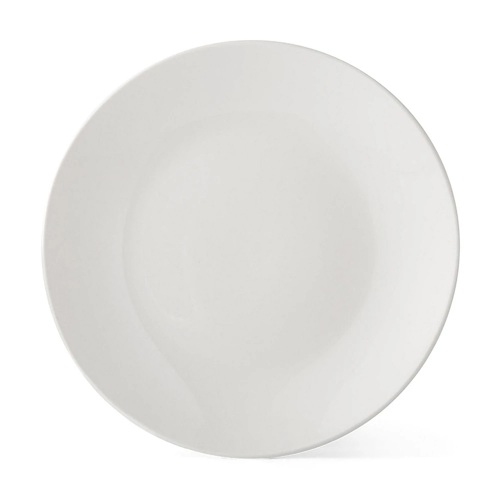 Mainstays Glazed White Stoneware Dinnerware Set, 12-Pieces, 12 PCS