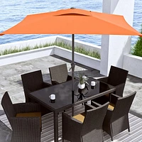 Parasol d'extérieur inclinable en tissu durable de 2 m x 2 m avec cadre en acier CorLiving