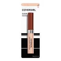 COVERGIRL Clean Invisible Concealer, Sponge-tip wand, creamy lightweight formula, natural finish, dermatologically tested, 100% Cruelty-Free