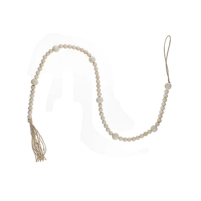 Dual Wood Bead Garland (Natural)