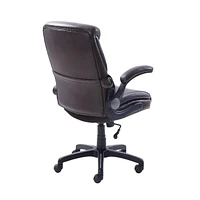Serta – Fauteuil de direction en cuir reconstitué avec soutien lombaire à AIR