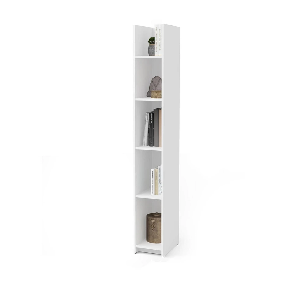 Bestar Small Space 10“ Narrow shelving unit in white