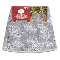 Holiday Time Mottled Felt Stand Band™ Tree Stand Collar with Canvas Trim
