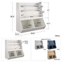Ameriwood Home Tyler Kids Book and Toy Storage