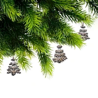 Ornement Flocon De Neige En Bois - Lot De 12