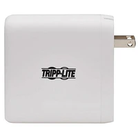 Tripp Lite 4-Port USB Wall Charger, 100W PD, GaN Tech, 2 USB-C & 2 USB-A Ports, White