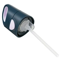 b.box - Bouteille avec paille Tritan 15oz : Bouteille d'eau moderne avec paille rabattable pour les tout-petits et les enfants. Anti-déversement, anti-fuite, sans BPA. Idéal pour l'école/la garderie o