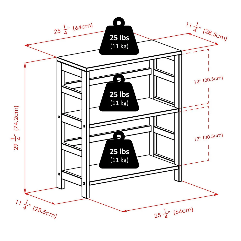 Winsome Torino 3pc Storage Set with Baskets