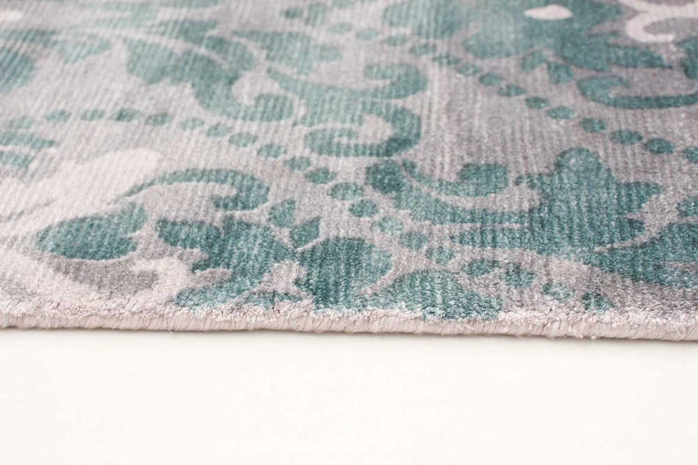 ECARPETGALLERY 5'0" x 8'0"  Transitional Galleria Hand Loomed Area Rug for Living Room, Dining Room and Bedroom in Grey