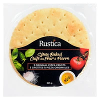 Rustica Stone Baked 3 Original Pizza Crusts, 3 pack, 345 g