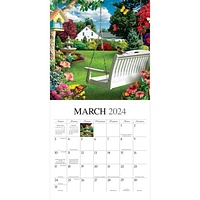 Hopper Studios A Country Walk 2024 12x24 Inch Square Wall Calendar, 9781773727929