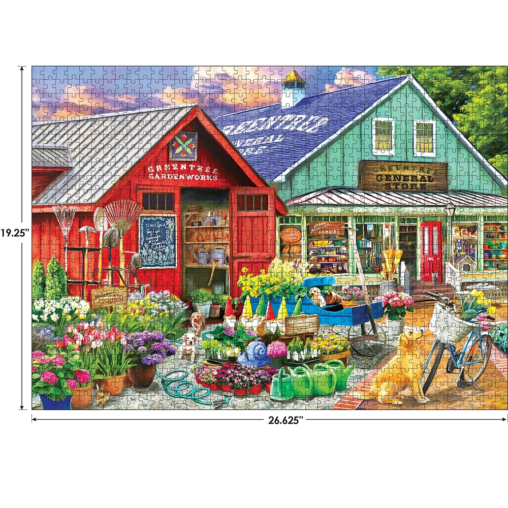 RoseArt - Lieux favoris 1000 pièces - Greentree Garden Centre - Puzzle à emboîter pour adultes