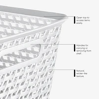 Mia Basket, Medium, Decorative Storage Basket
