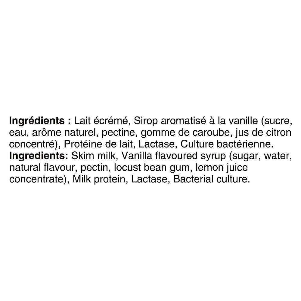 Liberté Greek 0% Lactose Free Yogurt, Vanilla, High Protein, 1 kg, 750 g