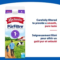 Lactantia PurFiltre Partially Skimmed Milk, 1%, 2L