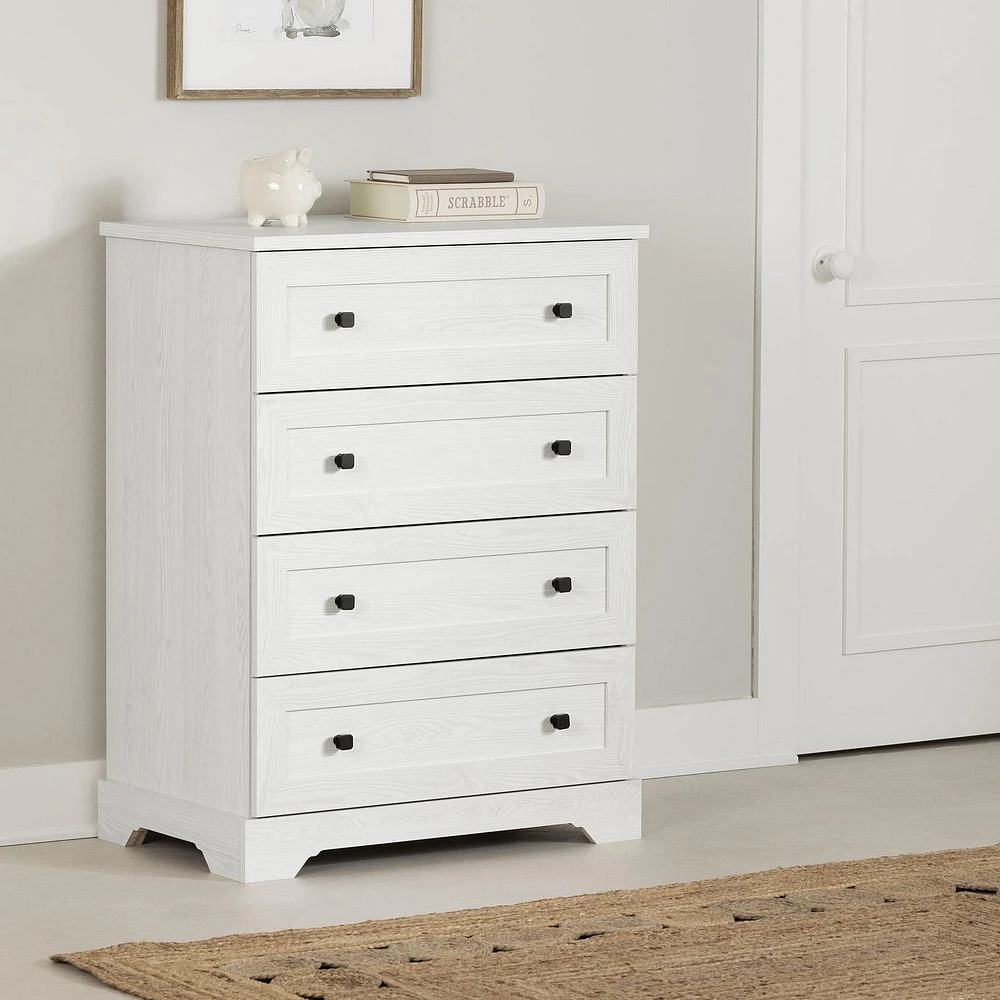 Commode 4 tiroirs de la collection Hazen South Shore