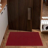 Tapis de couloir à motif de solide à sous-couche en caoutchouc de la collection Ottohome