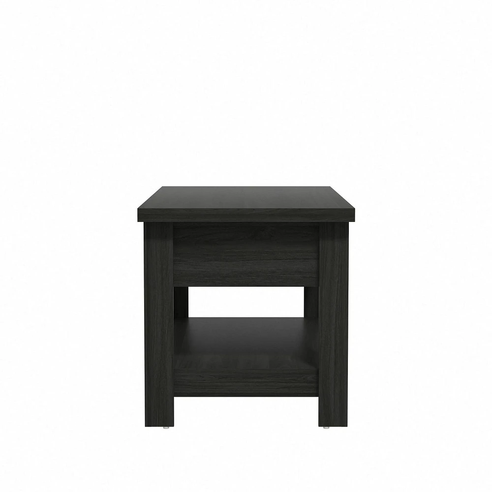 Table basse Hillsdale Coover en bois avec plateau relevable et 1 faux tiroir
