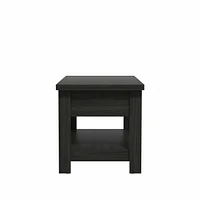 Table basse Hillsdale Coover en bois avec plateau relevable et 1 faux tiroir