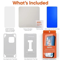 Protection d'écran en verre Corning durable pour iPhone 15 Pro/iPhone 14 Pro Grande clarté et anti-salissures