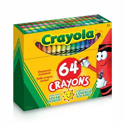 Crayola - Crayons de couleur - 64 ct 64 crayons de cire