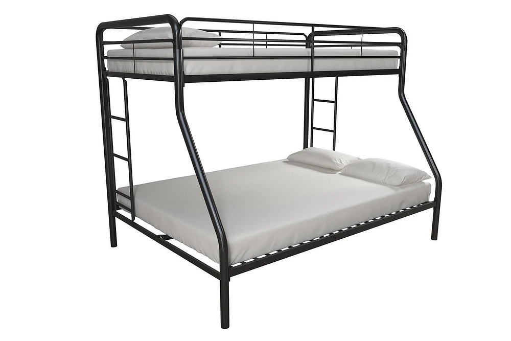 DHP Dusty Twin over Full Metal Bunk Bed