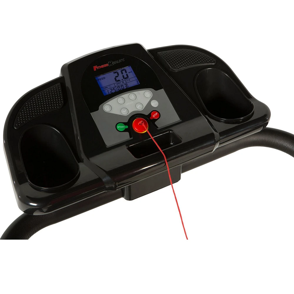 Fitness Reality TRE2500 Folding Electric Treadmill with Goal Setting Computer