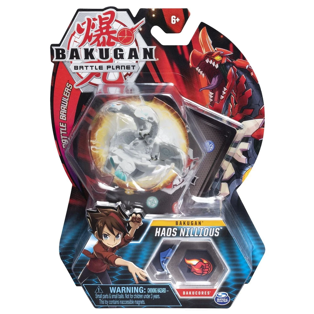 Bakugan, Haos Nillious, Créature transformable à collectionner de 5 cm, à partir de 6 ans