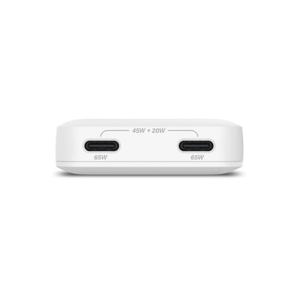 Nimble Chargeur Mural Ultra Compact GaN 65 W Blanc