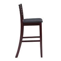 Tabouret de bar à dossier style échelle Moore