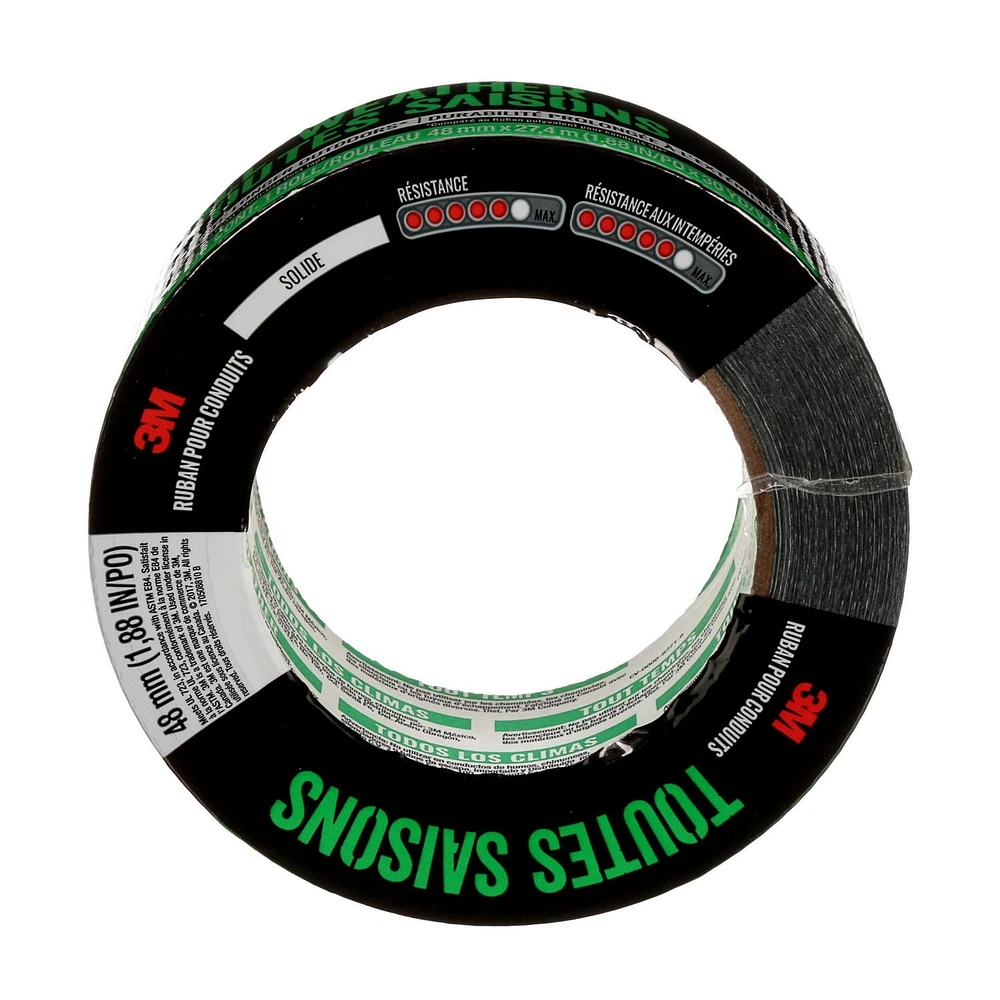 Ruban pour conduits toutes saisons 3M(MC) 2525, 48 mm x 22,8 m (1,88 po x 25 vg)