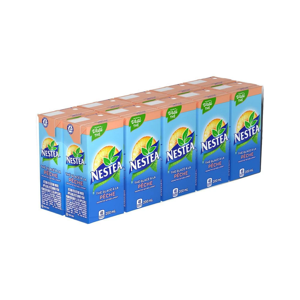 NESTEA Peach 200mL Tetra Carton, 10 Pack, 10 x 200mL