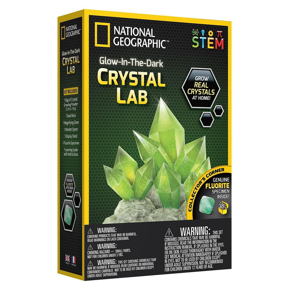 Labo cristal qui brille dans le noir National Geographic