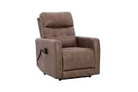 Topline Home Furnishings Fauteuil inclinable à élévation motorisée avec appuie-tête réglable