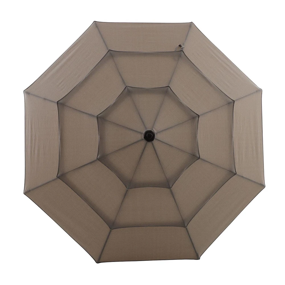 Parasol de marché rond à 3 volants de 3 m hometrends