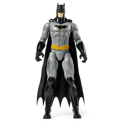 Batman 12-inch Action Figure (Black Suit), Kids Toys for Boys and Girls Ages 3 and up