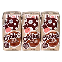 CHOKEO 1% UHT CHOCOLATE MILK, 3 x 200ml