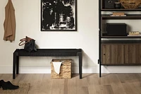 Banc en bois et en corde de la collection Balka South Shore