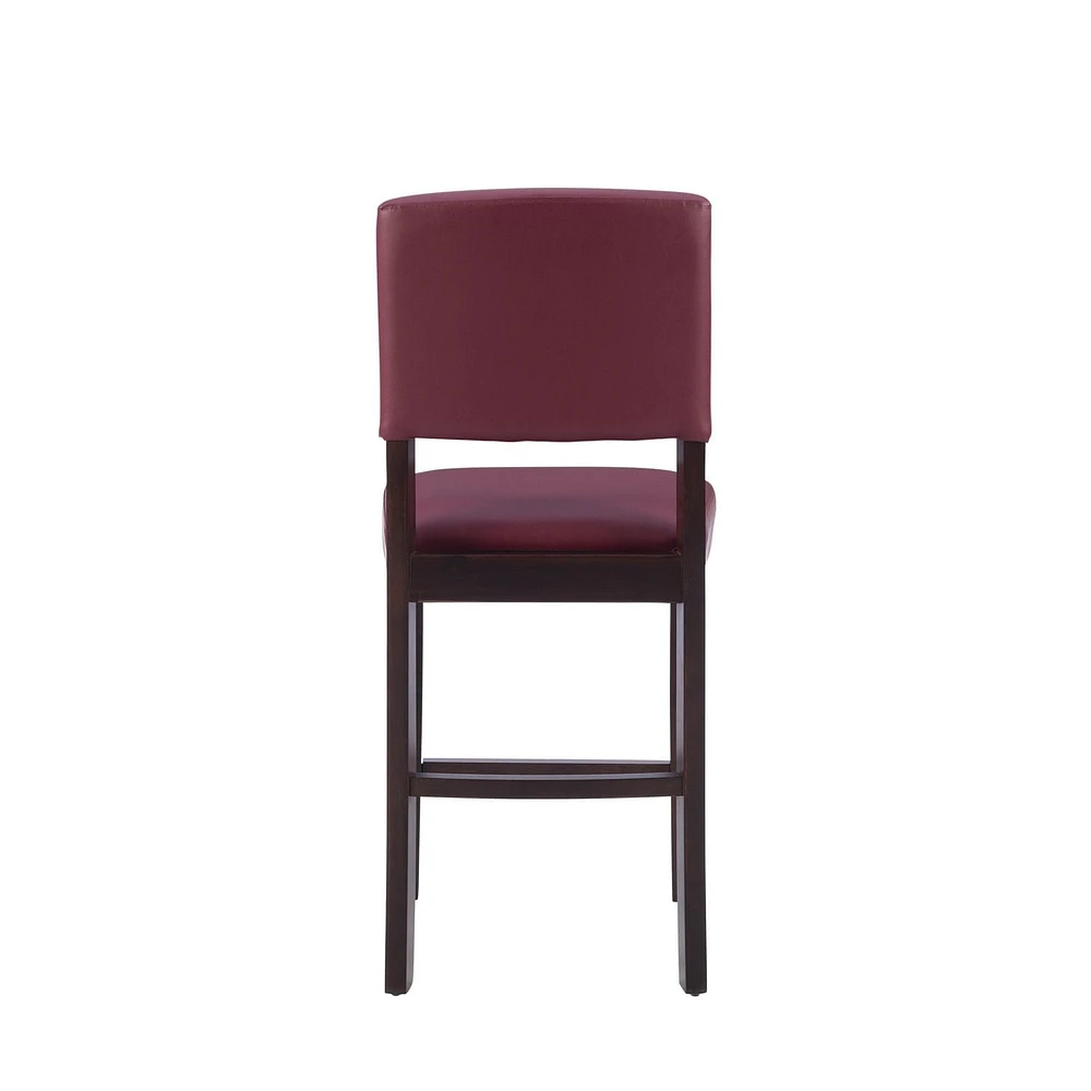 Tabouret de comptoir rouge Benson