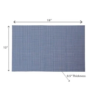 Vinyl Placemat Linn Perwinkle 12 X 18 - Ensemble De 12