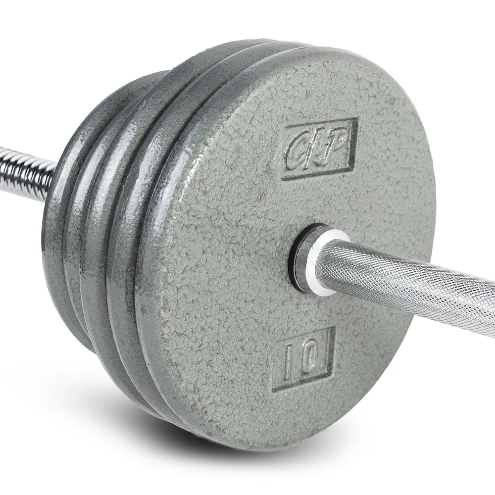 CAP Barbell Standard Cast Iron Weight Plate, 50 lb, Gray