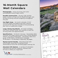 Wyman Publishing L'Alberta 2024 30.48x60.96 CM Mur Carré Calendrier, 9781525611322
