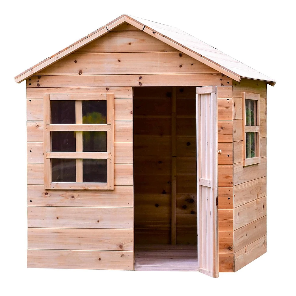 La petite cabane d'Evermeadow avec plancher