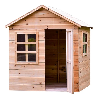 La petite cabane d'Evermeadow avec plancher