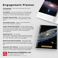 BrownTrout NASA Explore the Universe 2024 6x7.75 Inch Engagement Planner, 9781975468880