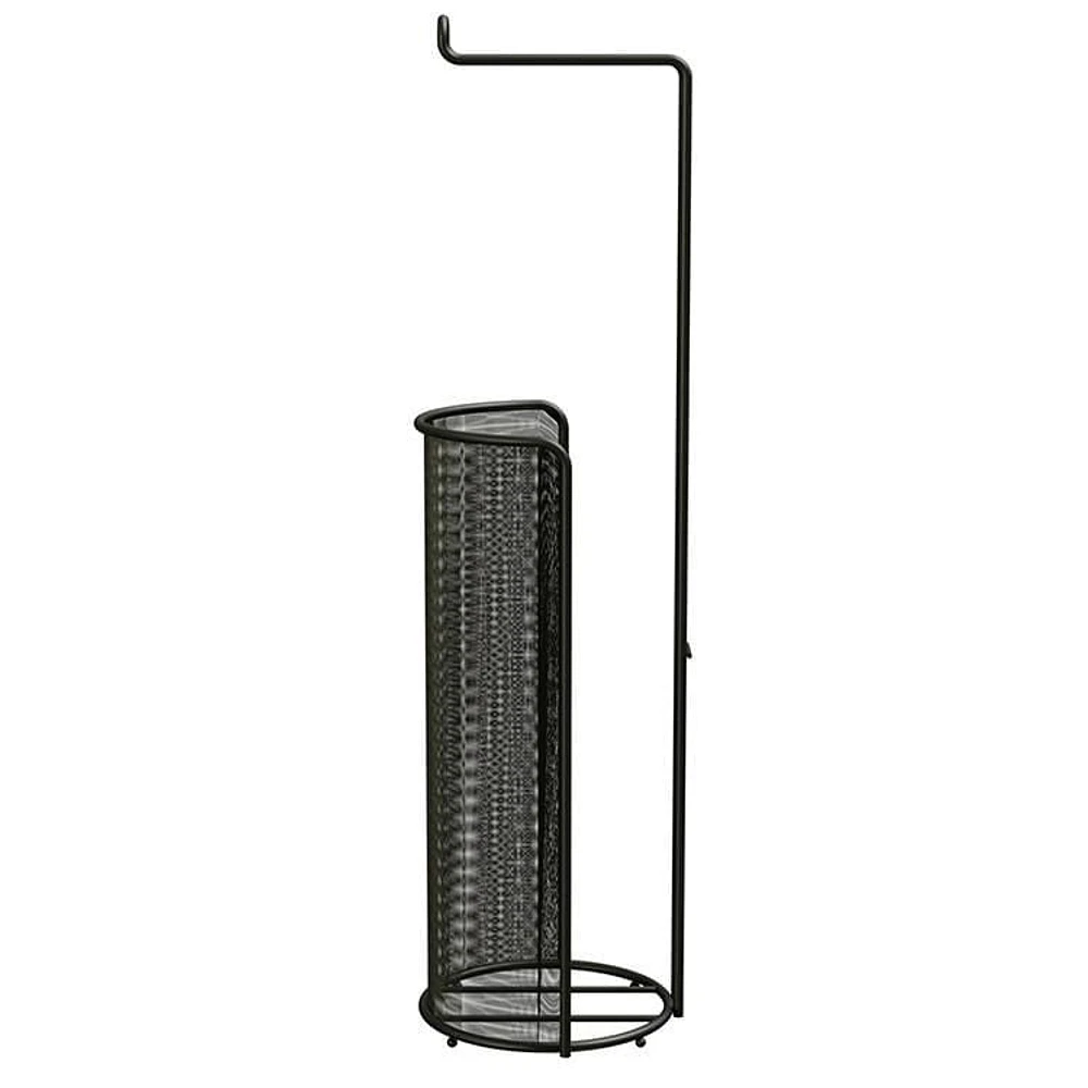 era Locker Toilet Paper Holder Black, 6.38in x 23in