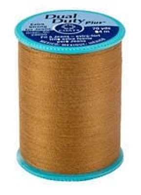 Coats & Clark Dual Duty Extra Strong Jean Thread, Ideal for bold topstitching.