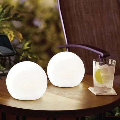 Mainstays 2PK Solar 6 inch COLOR ORB Lights, 2 Count