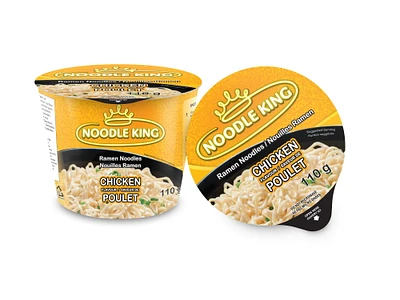 Nouilles Ramen au goût de poulet dans un bol Nouilles Ramen au goût de poulet dans un bol